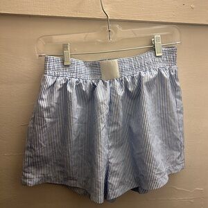 Striped Blue Women's Shorts